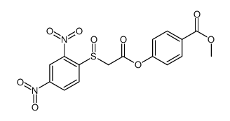 methyl 4-[2-(2,4-dinitrophenyl)sulfinylacetyl]oxybenzoate结构式