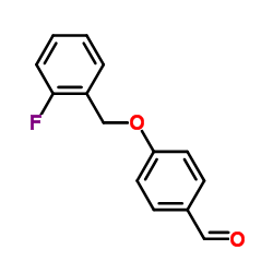 4-[(2-Fluorobenzyl)oxy]benzaldehyde Structure