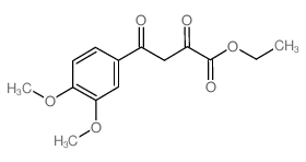 Ethyl 4-(3,4-dimethoxyphenyl)-2,4-dioxobutanoate结构式