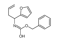 benzyl N-[1-(furan-2-yl)but-3-enyl]carbamate结构式