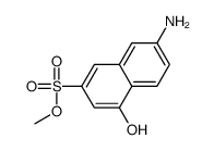 methyl 7-amino-4-hydroxynaphthalene-2-sulfonate结构式