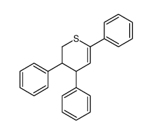3,4,6-triphenyl-3,4-dihydro-2H-thiopyran Structure