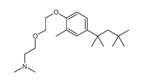 N,N-Dimethyl-2-[2-[2-methyl-4-(1,1,3,3-tetramethylbutyl)phenoxy]ethoxy]ethanamine Structure