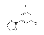 2-(3-chloro-5-fluorophenyl)-1,3,2-dioxaborolane Structure
