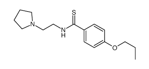 p-Propoxy-N-[2-(1-pyrrolidinyl)ethyl]benzothioamide picture