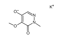 potassium salt of 1-methyl-5-methoxy-6-oxo-1H-pyridazine-4-ol结构式
