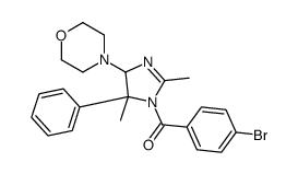 (4-bromophenyl)-(2,5-dimethyl-4-morpholin-4-yl-5-phenyl-4H-imidazol-1-yl)methanone Structure