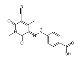 4-[(5-cyano-1,6-dihydro-2-hydroxy-1,4-dimethyl-6-oxopyridin-3-yl)azo]benzoic acid结构式