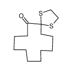 1,4-Dithiaspiro[4.11]hexadecan-6-one Structure
