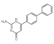 4(3H)-Pyrimidinone,2-amino-6-[1,1'-biphenyl]-4-yl-结构式