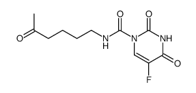 1-(5'-oxohexylcarbamoyl)-5-fluorouracil结构式