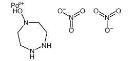 5-hydroxy-1,2,5-triazepane,palladium(2+),dinitrate结构式