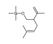 Trimethyl[[5-methyl-2-(1-methylethenyl)-4-hexenyl]oxy]silane结构式