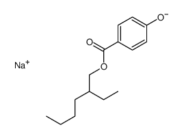 sodium 2-ethylhexyl 4-oxidobenzoate Structure