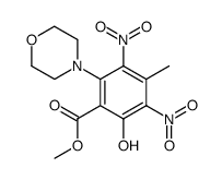 methyl 2-hydroxy-4-methyl-6-morpholino-3,5-dinitrobenzoate Structure