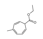 ethyl 4-methylcyclohepta-2,4,6-triene-1-carboxylate结构式