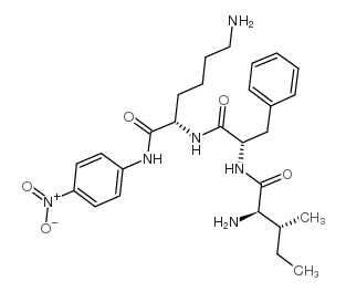 H-D-Ile-Phe-Lys-pNA trifluoroacetate salt结构式