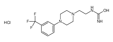 2-[4-[3-(trifluoromethyl)phenyl]piperazin-1-yl]ethylurea,hydrochloride Structure