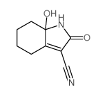 7a-hydroxy-2-oxo-4,5,6,7-tetrahydro-1H-indole-3-carbonitrile structure