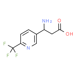 3-AMINO-3-(6-TRIFLUOROMETHYL-PYRIDIN-3-YL)-PROPIONIC ACID Structure