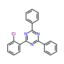 2-(2-Chlorophenyl)-4,6-diphenyl-1,3,5-triazine structure