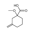 Cyclohexanecarboxylic acid, 1-methoxy-3-methylene- (9CI) structure