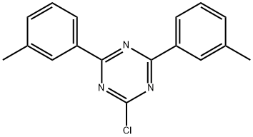 2-氯-4,6-双(3-甲基苯基)-1,3,5-三嗪结构式