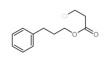 Propanoic acid,3-chloro-, 3-phenylpropyl ester Structure