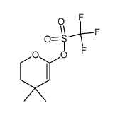 trifluoromethanesulfonic acid 4,4-dimethyl-5,6-dihydro-4H-pyran-2-yl ester结构式