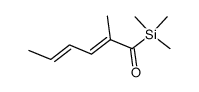 (2E,4E)-2-methyl-1-(trimethylsilyl)hexa-2,4-dien-1-one Structure