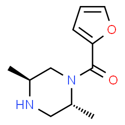 Piperazine, 1-(2-furanylcarbonyl)-2,5-dimethyl-, trans- (9CI)结构式