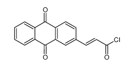 3t-(9,10-dioxo-9,10-dihydro-[2]anthryl)-acryloyl chloride结构式