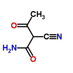 Butanamide, 2-cyano-3-oxo- (9CI) Structure