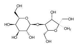 (2S,3R,4S,5R,6R)-2-(((2R,3S,4S)-4,5-dihydroxy-2,5-bis(hydroxymethyl)tetrahydrofuran-3-yl)oxy)-6-(hydroxymethyl)tetrahydro-2H-pyran-3,4,5-triol Structure