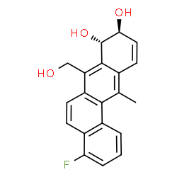 Benz[a]anthracene-8,9-diol, 4-fluoro-8,9-dihydro-7-(hydroxymethyl)-12-methyl-, trans- (9CI)结构式
