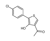 1-[5-(4-chlorophenyl)-4-hydroxythiophen-3-yl]ethanone Structure