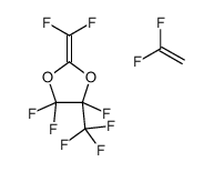 1,1-difluoroethene,2-(difluoromethylidene)-4,4,5-trifluoro-5-(trifluoromethyl)-1,3-dioxolane结构式