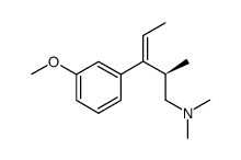 (E)-(2R)-[3-(3-methoxy-phenyl)-2-methyl-pent-3-enyl]-dimethyl-amine Structure