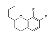 7,8-difluoro-2-propyl-3,4-dihydro-2H-chromene Structure