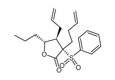 (3S,4R,5R)-4-allyl-3-benzenesulfonyl-3-butenyl-5-propyldihydrofuran-2-one Structure