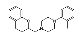 1-(3,4-dihydro-2H-chromen-2-ylmethyl)-4-(2-methylphenyl)piperazine Structure