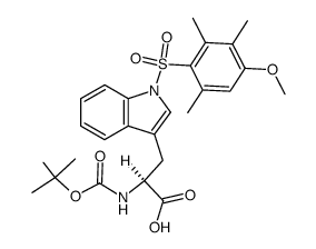 Boc-Trp(Mtr)-OH结构式