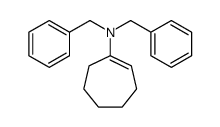 N,N-dibenzylcyclohepten-1-amine Structure