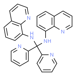 di(2-pyridyl)-N,N-di((8-quinolyl)amino)methane结构式