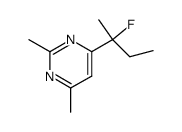 4-(2-fluorobutan-2-yl)-2,6-dimethylpyrimidine结构式