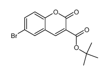 6-bromo-2-oxo-2H-chromene-3-carboxylic acid tert-butyl ester结构式