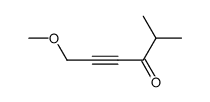 1-methoxy-5-methylhex-2-yn-4-one结构式