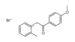 1-(4-methoxyphenyl)-2-(2-methylpyridin-1-ium-1-yl)ethanone,bromide Structure