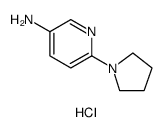 3-Pyridinamine, 6-(1-pyrrolidinyl)-, dihydrochloride结构式