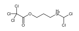 3-(dichloromethylsilyl)propyl 2,2,2-trichloroacetate结构式